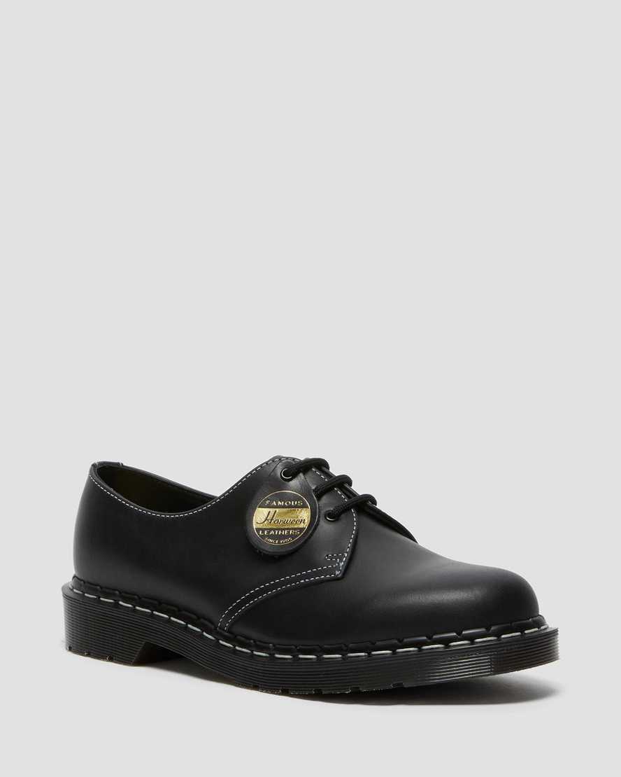 Dr. Martens 1461 Cavalier Nahka Naisten Juhlakengät - Mustat Kengät [315-OQIZES]